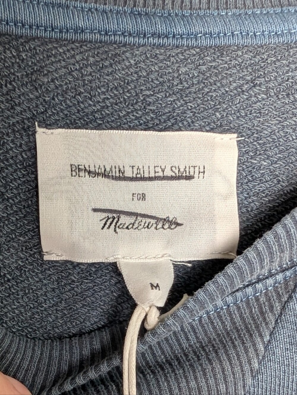 Madewell x Benjamin Talley Smith The Armory Classic Sweatshirt Blue Medium - Picture 7 of 8